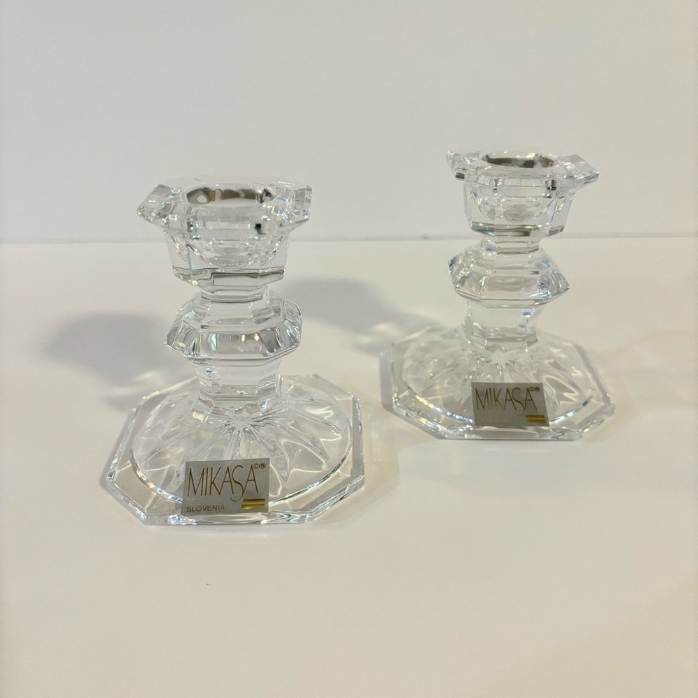 MIKASA Crystal candle holders 2